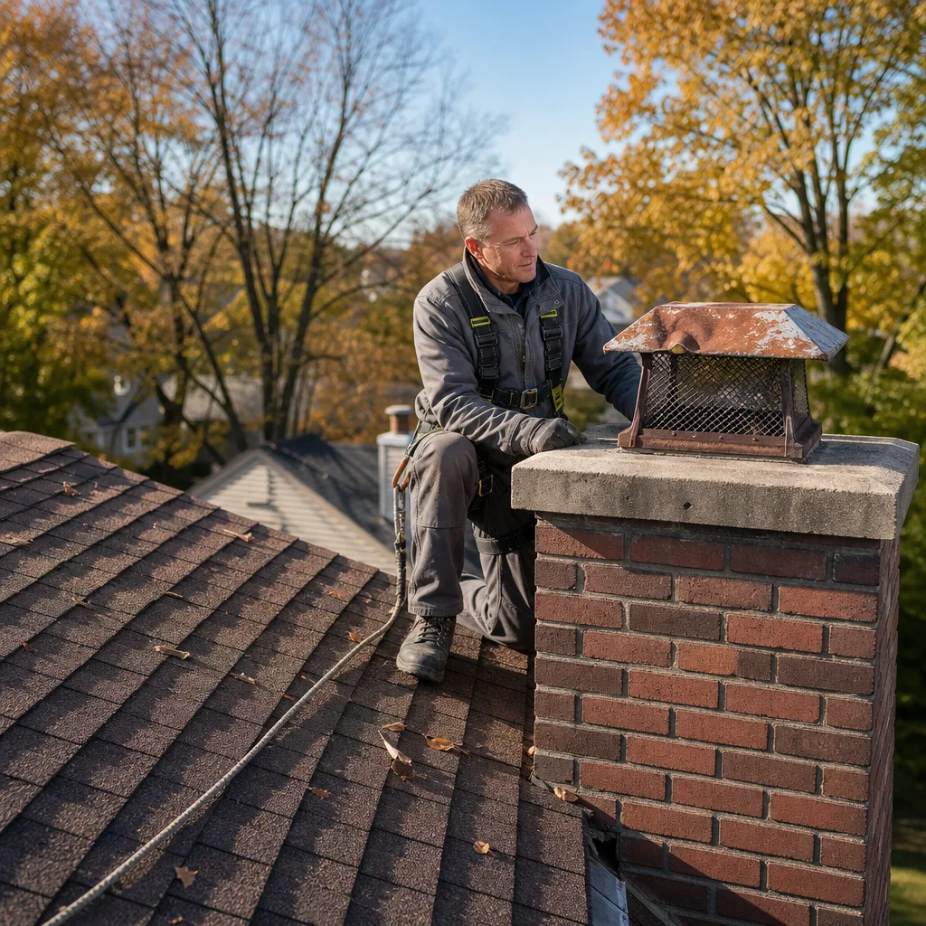Illustration for chimney cleaning in Eggertsville