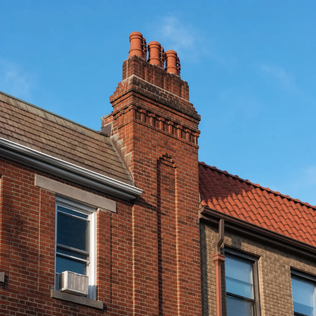 Illustration for chimney cleaning in Jackson Heights