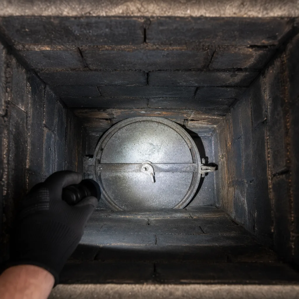 Illustration for chimney cleaning in Amherst