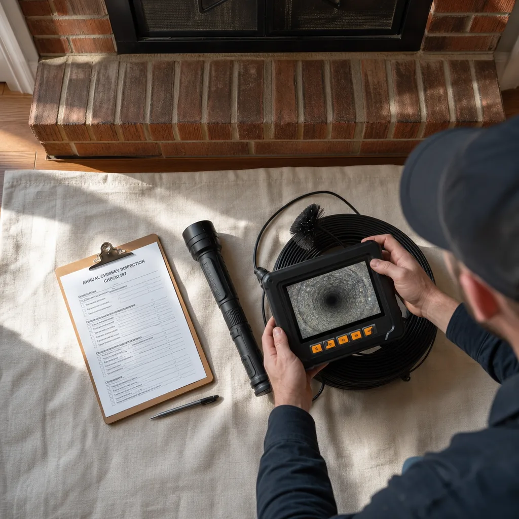 Illustration for chimney cleaning in Queens