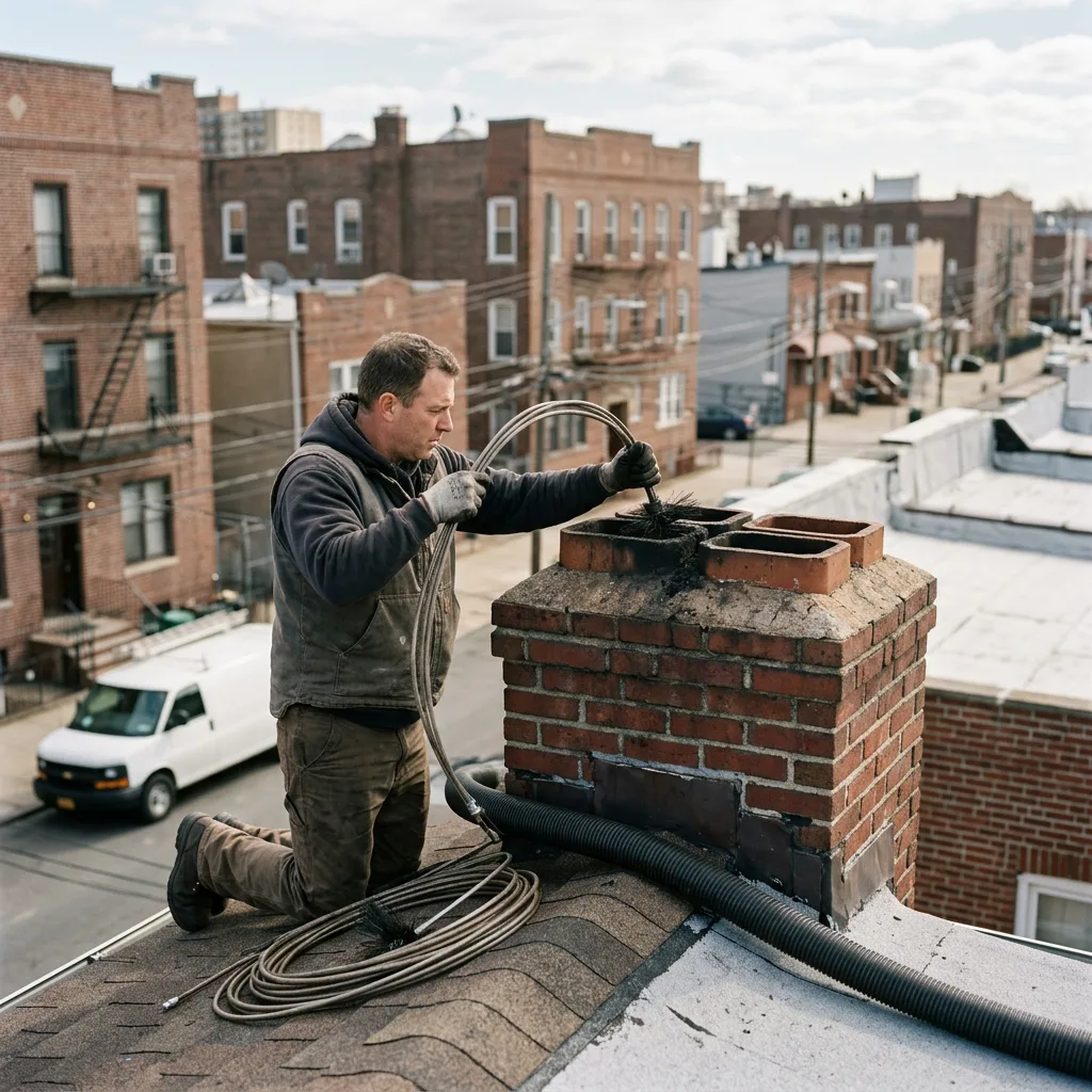 Illustration for chimney cleaning in Bensonhurst