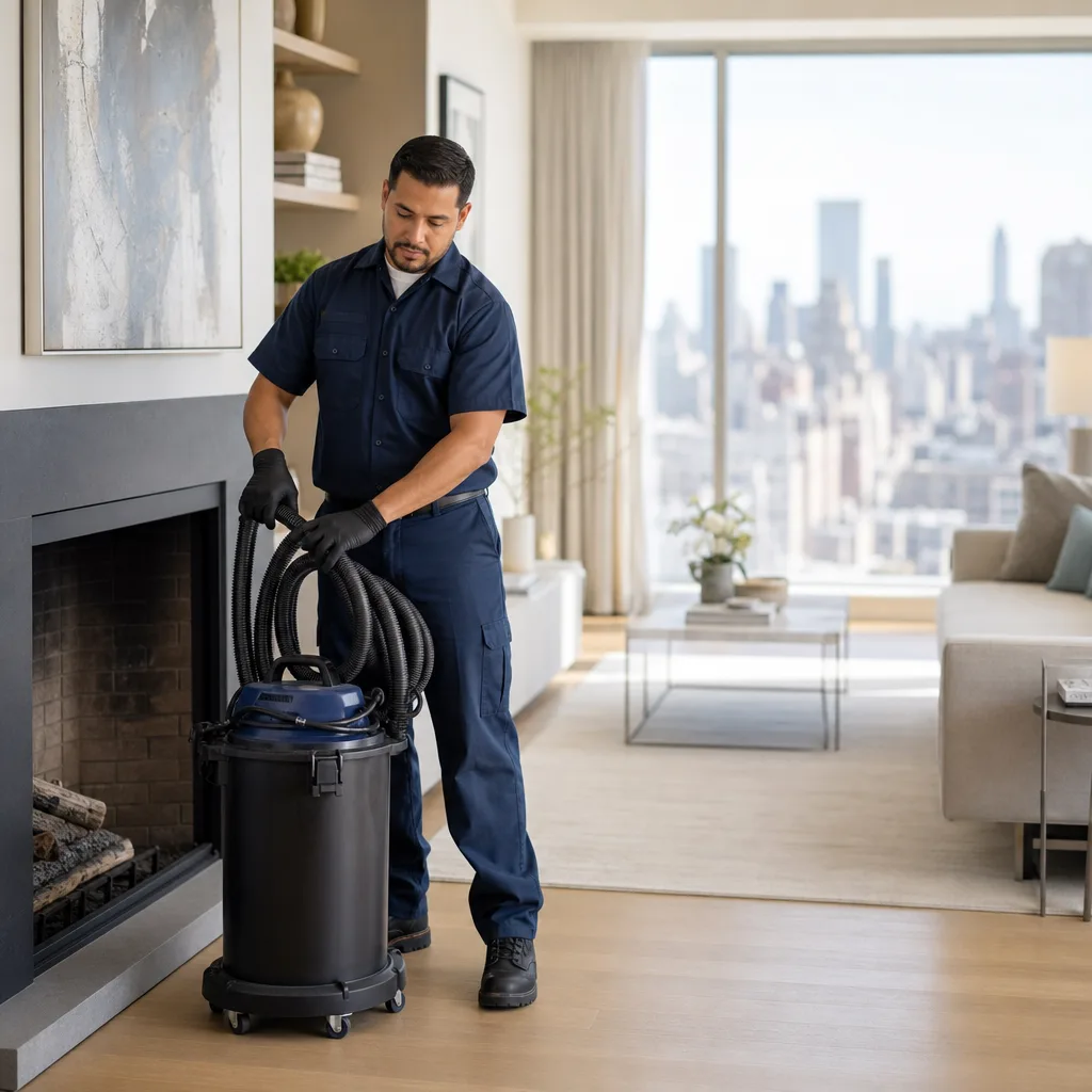 Illustration for chimney cleaning in Manhattan